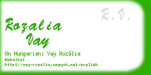 rozalia vay business card
